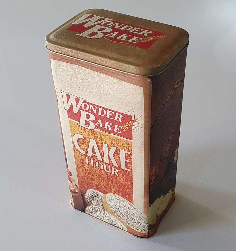 Wonder Bake Cake Flour tin as per photos