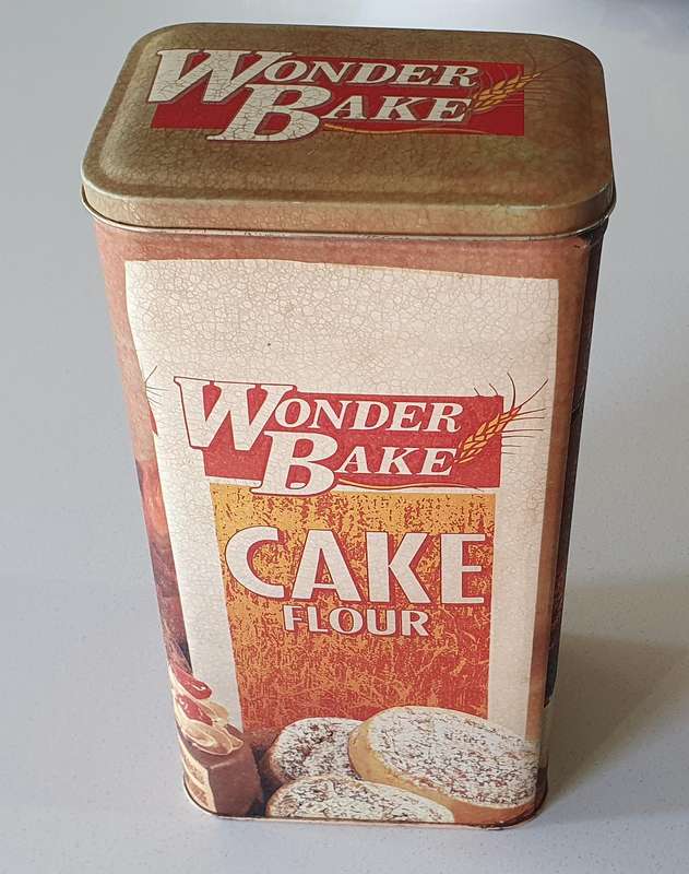 Wonder Bake Cake Flour tin as per photos