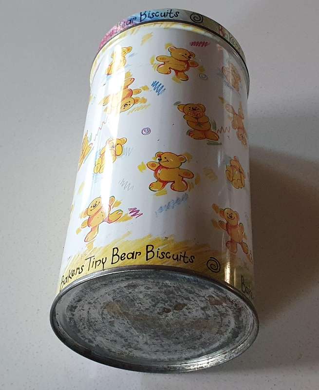 BEAR tin as per photo.