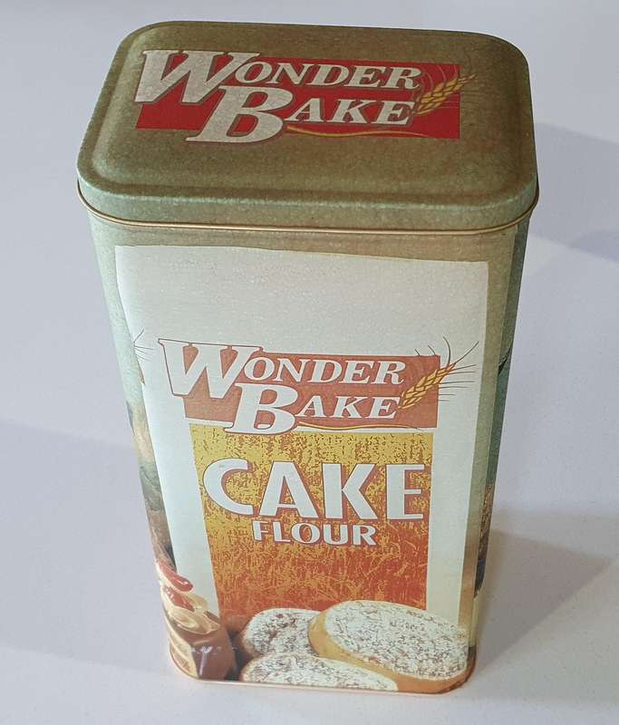 WONDER BAKE tin as per photo.