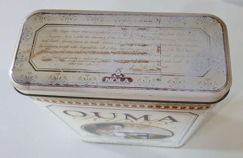 OUMA RUSKS tin as per photo.
