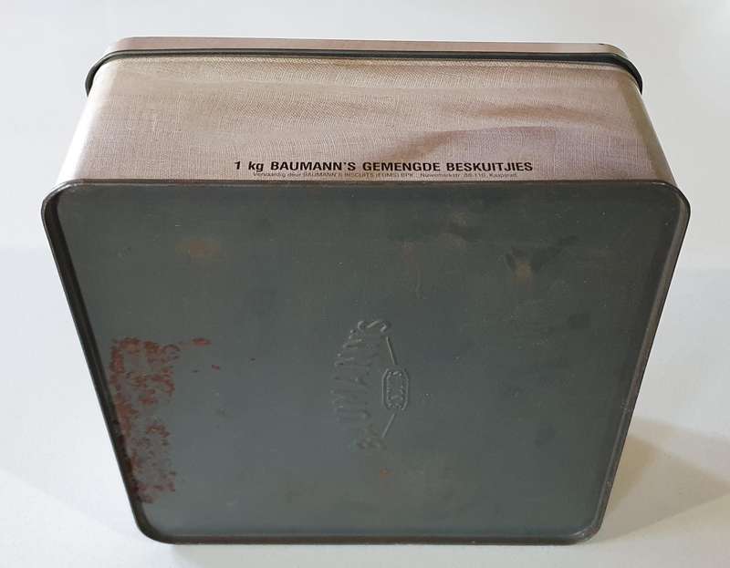 BAUMANN"S biscuits tin as per photo.