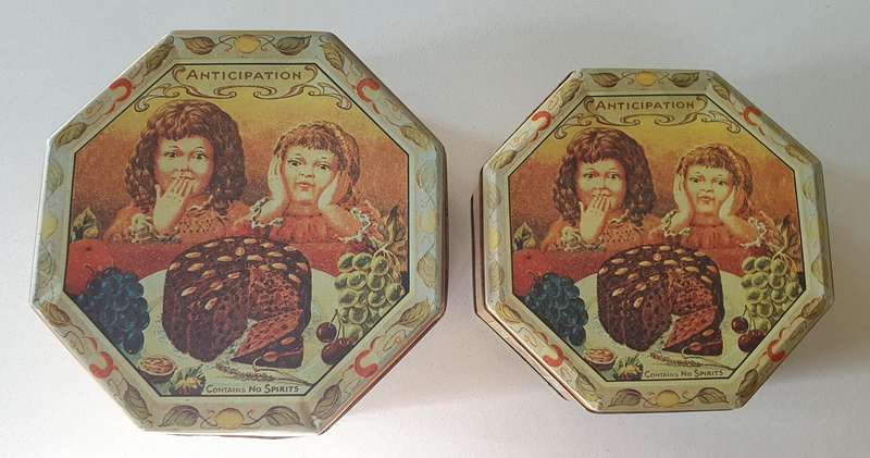 2x MUMMY'S RICH FRUITY CAKE tin as per photo.
