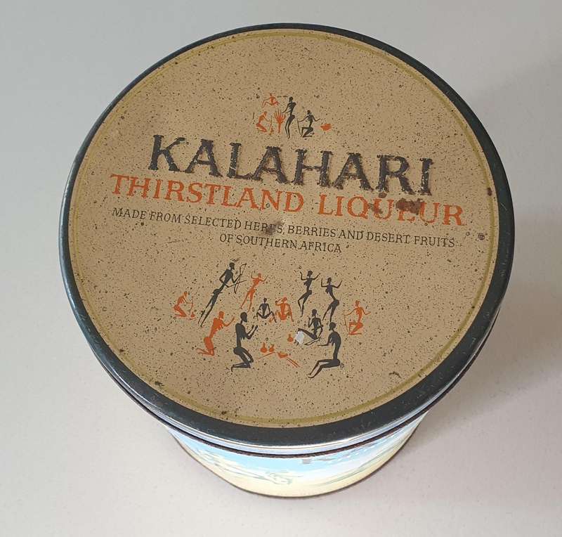 Large KALAHARI LIQUEUR tin as per photos