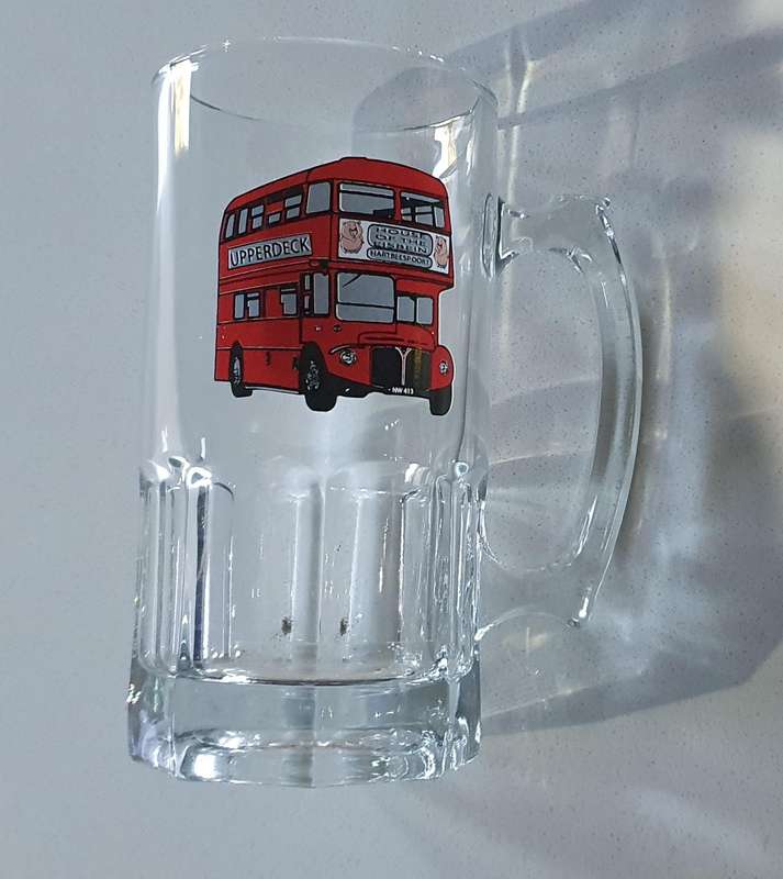 1 Liter glass BEER MUG as per photos