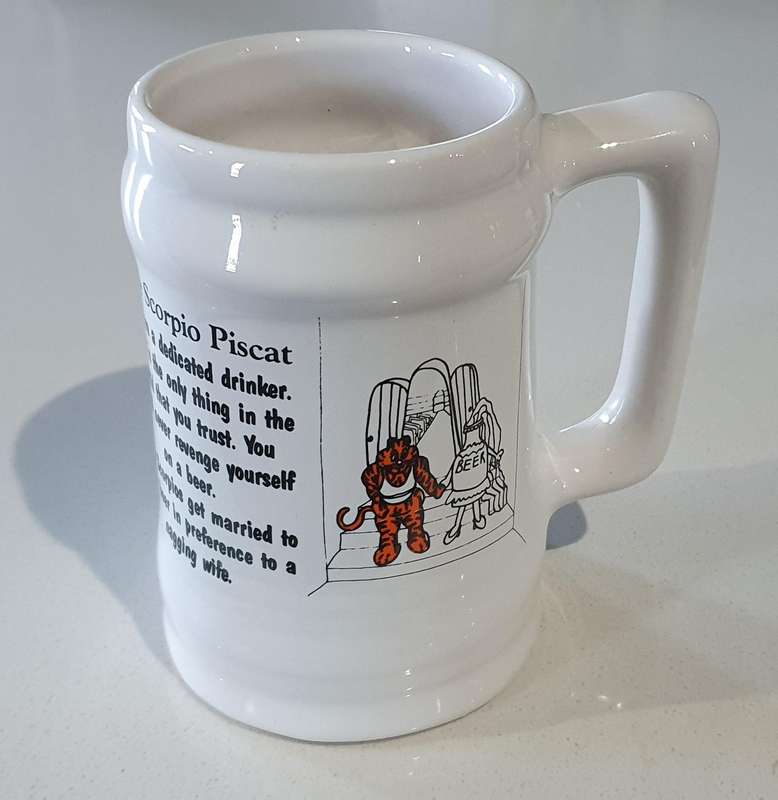 The Scorpio Piscat BEER MUG as per photos