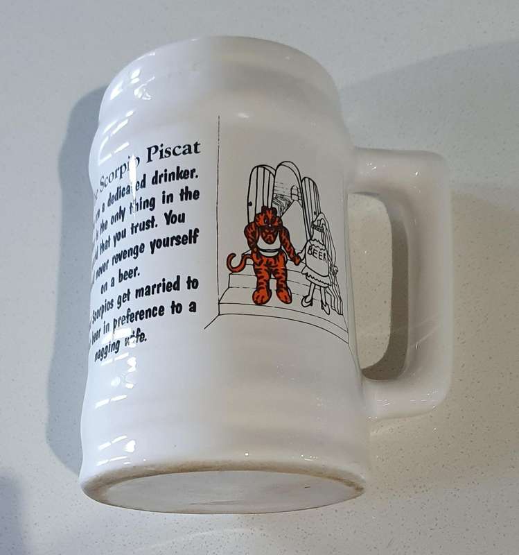 The Scorpio Piscat BEER MUG as per photos