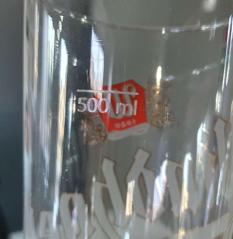500ml WINDHOEK BEER GLASS as per photos