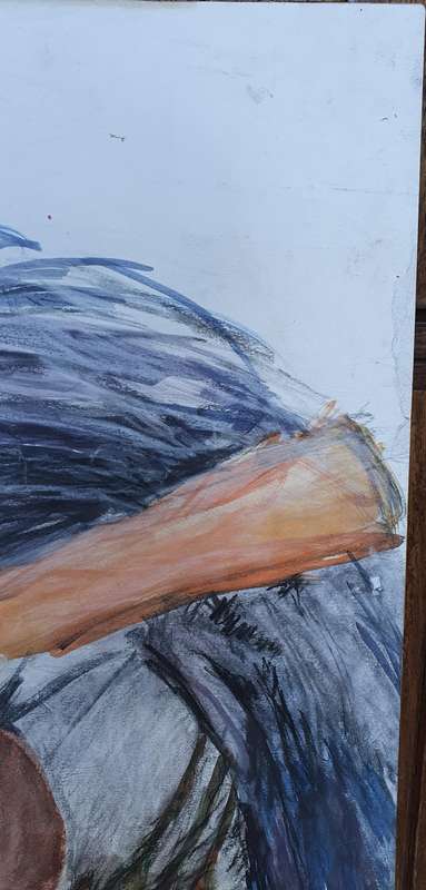 Original mixed medium painting on paper