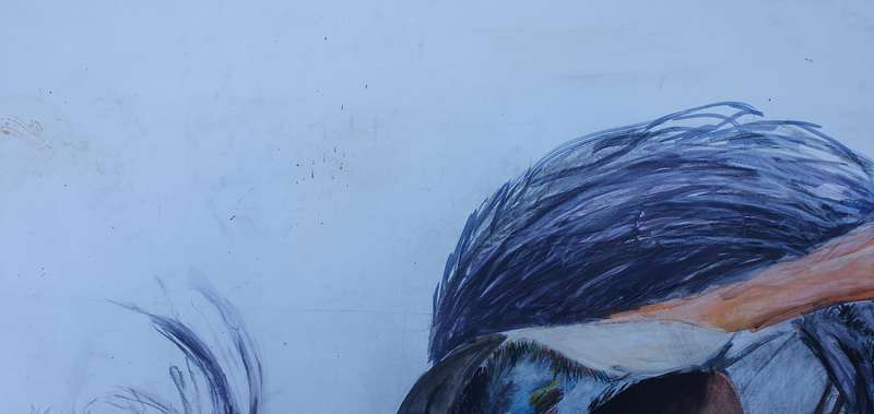 Original mixed medium painting on paper