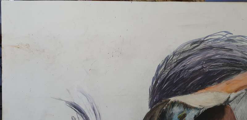 Original mixed medium painting on paper