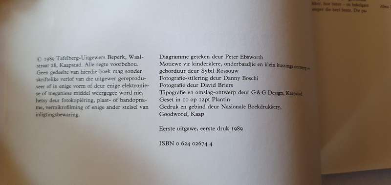 KERSPITBORDUURWERK by Alma Schwabe - soft cover book