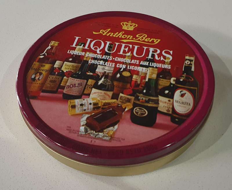 Anthon Berg Liqueurs tin as per photo