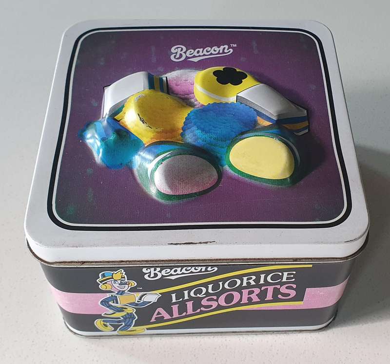 LIQUORICE ALLSORTS tin as per photo