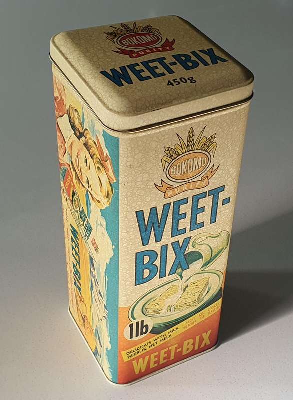 BOKOMO WEETBIX tin as per photo