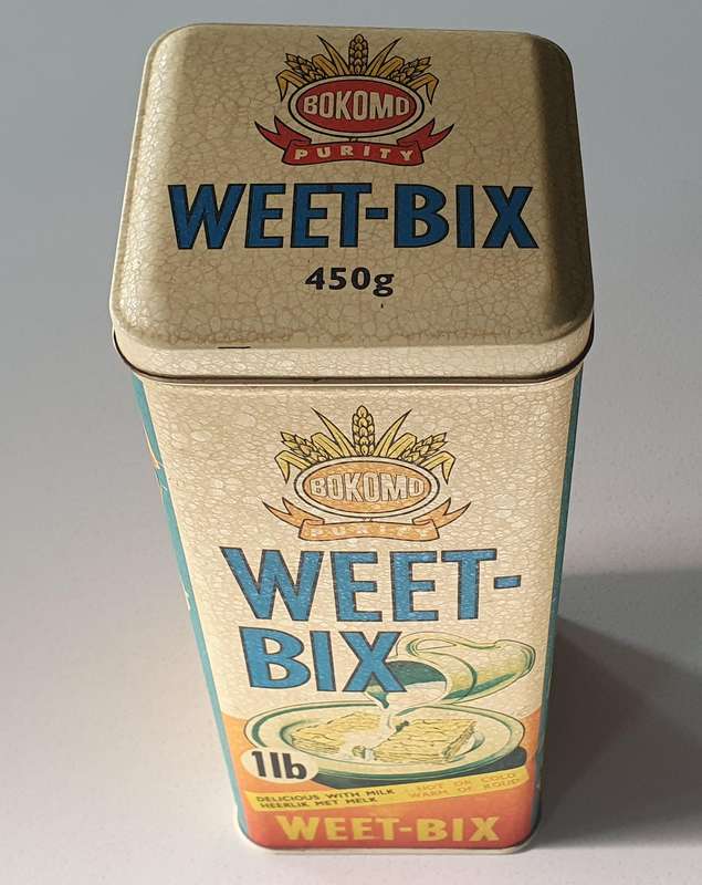 BOKOMO WEETBIX tin as per photo