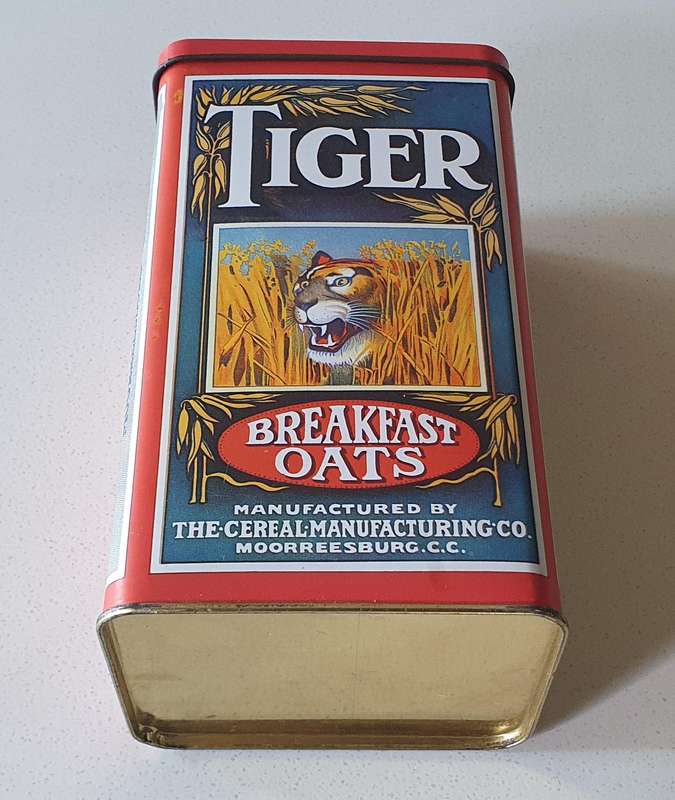 TIGER breakfast oats 2lb tin as per photo