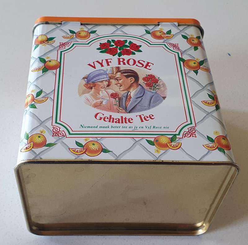 FIVE ROSES tea tin as per photos