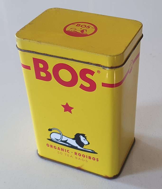 BOS organic rooibos tea tin as per photos