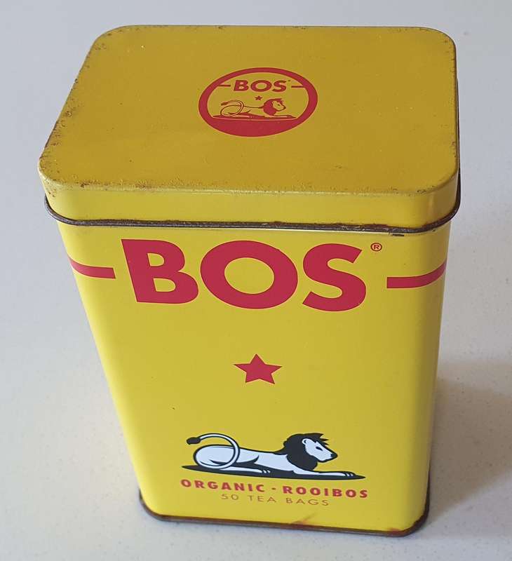 BOS organic rooibos tea tin as per photos