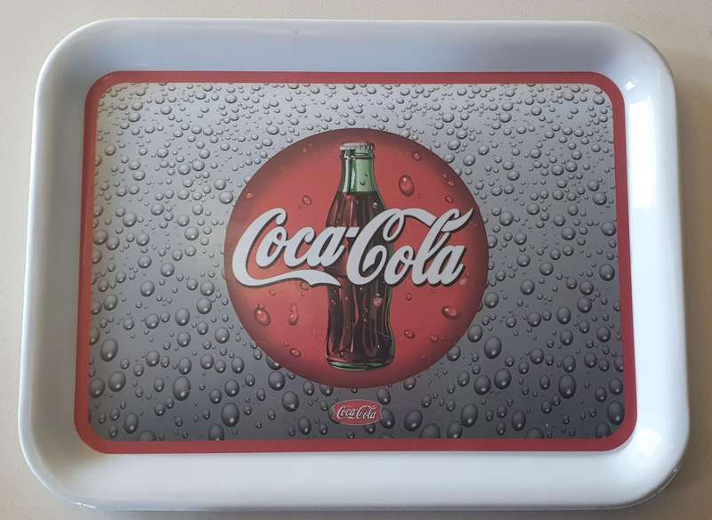 Plastic Coca Cola serving tray as per photos