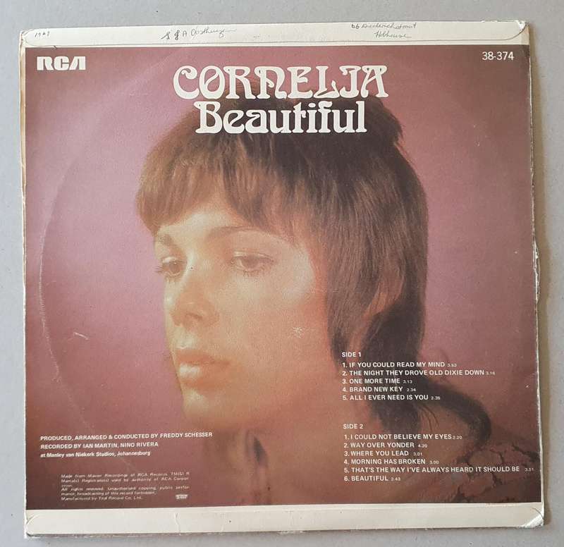 CORNELJA beautiful- vintage vinyl LP as per photo