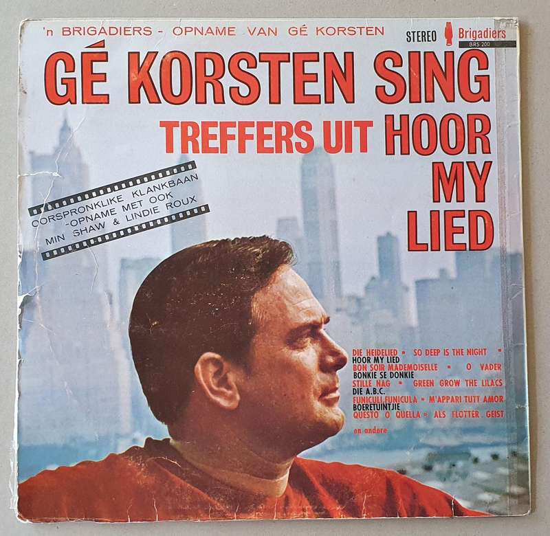 GE KORSTEN sings hits from hear my song - vintage vinyl LP as per photo