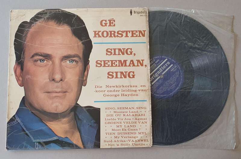 GE KORSTEN sing seeman sing - vintage vinyl LP as per photo