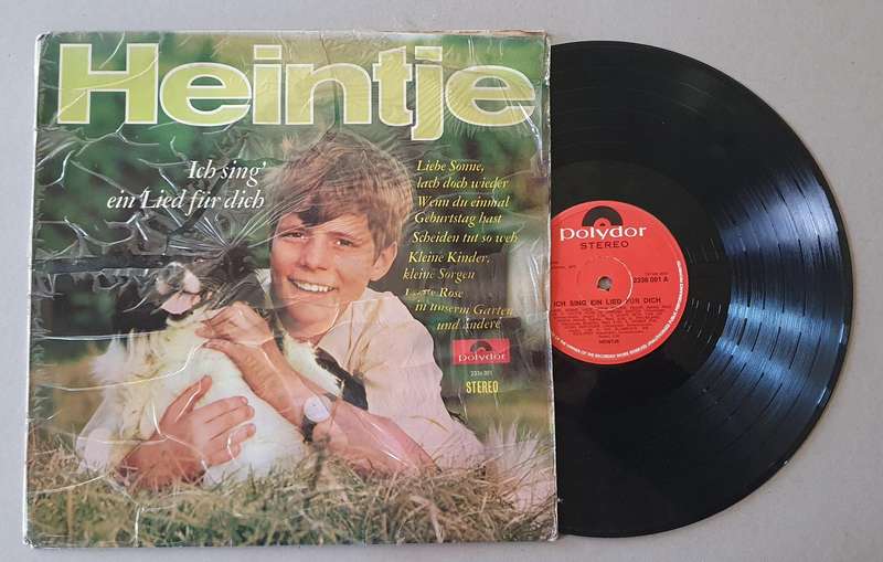 HEINTJE Ich sing ein lied fur dich - vintage vinyl LP as per photo