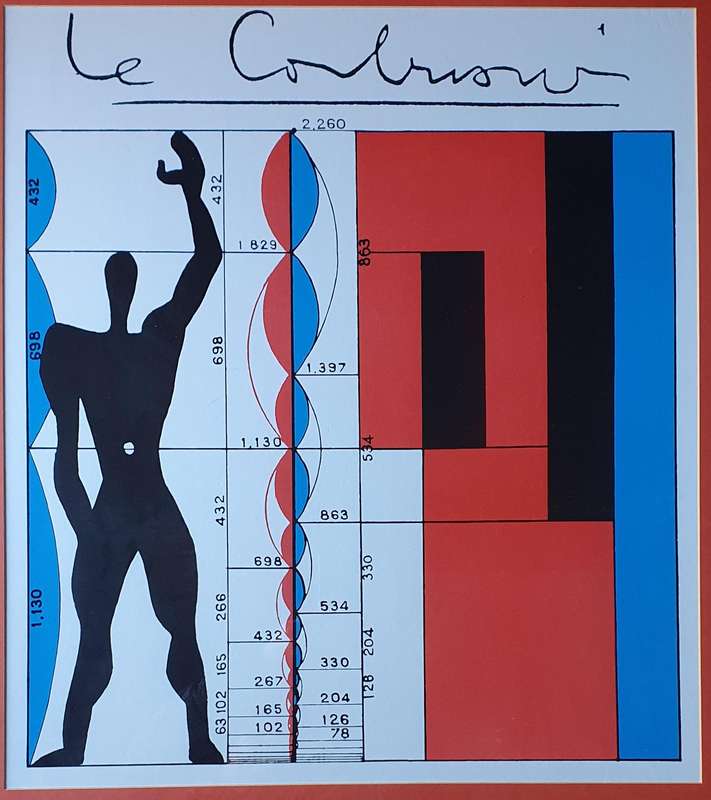Vintage framed poster LE CORBUSIER