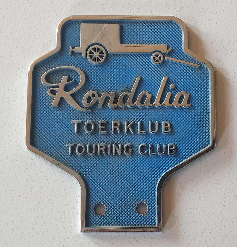 RONDALIA touring club badge as per photos