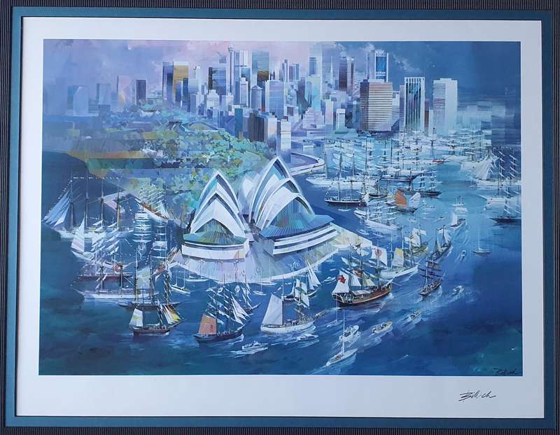 Framed architectural print of SYDNEY -  as per photo
