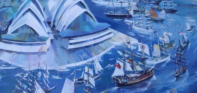 Framed architectural print of SYDNEY -  as per photo