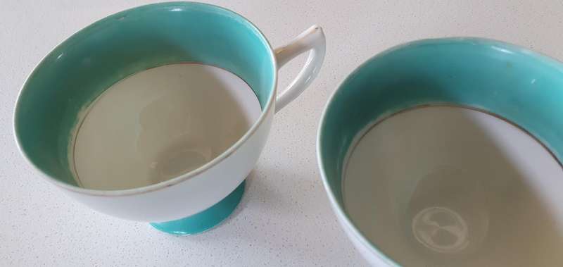 Two vintage blue Princess cups as per photos