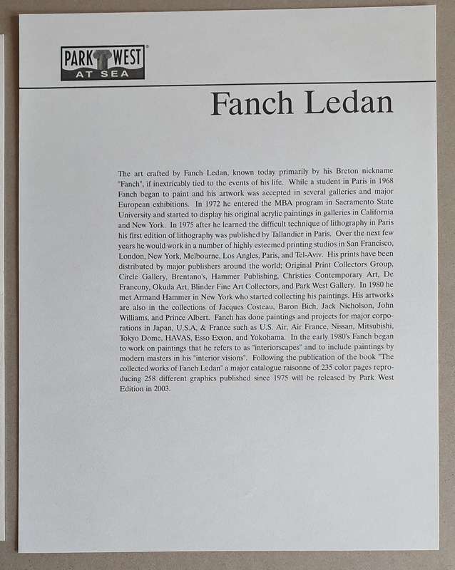 LEDAN FANCH high quality print with certificate as per photos