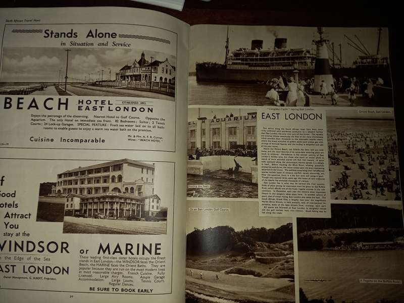 South African Travel News - vintage magazine 1935