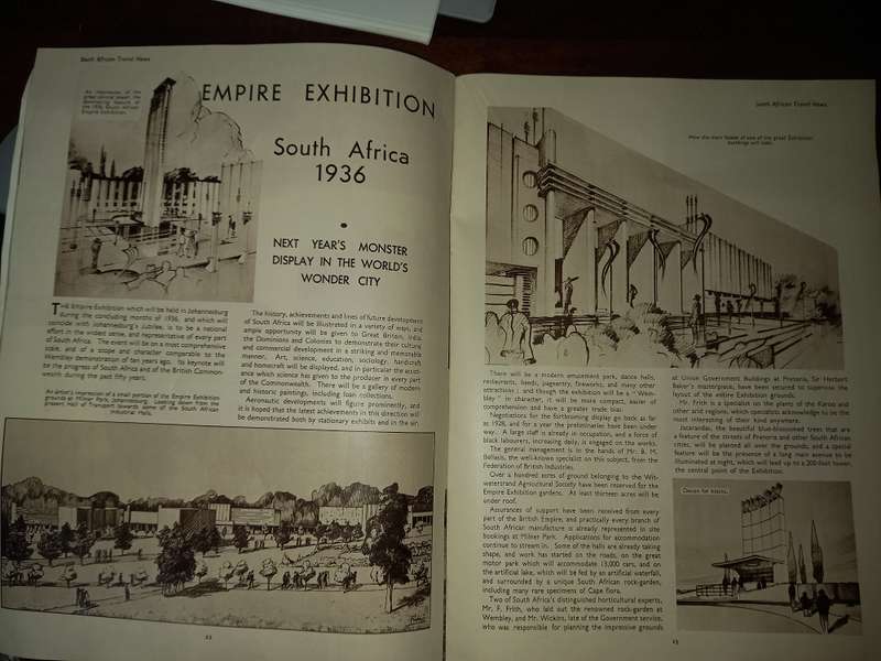 South African Travel News - vintage magazine 1935