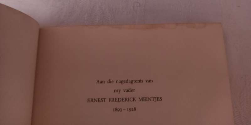 Die Dagboek van Johannes Meintjies en Jeugjare (geteken) volledig stel van 4
