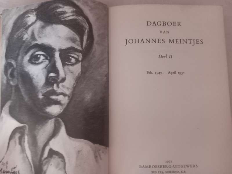 Die Dagboek van Johannes Meintjies en Jeugjare (geteken) volledig stel van 4
