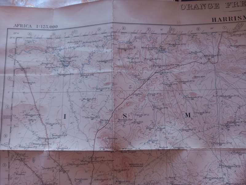 Harrismith map - Geographical Section, General Staff, Orange Free State Reconnaissance series 1912