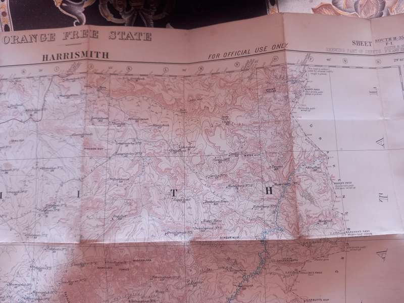 Harrismith map - Geographical Section, General Staff, Orange Free State Reconnaissance series 1912