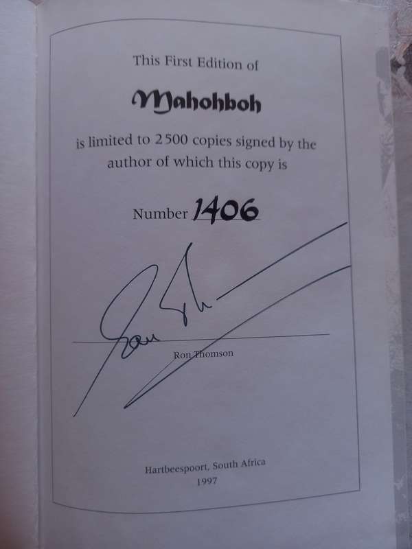 Mahohboh- Elephants and Elephant Hunting in South Central Africa, SIGNED copy