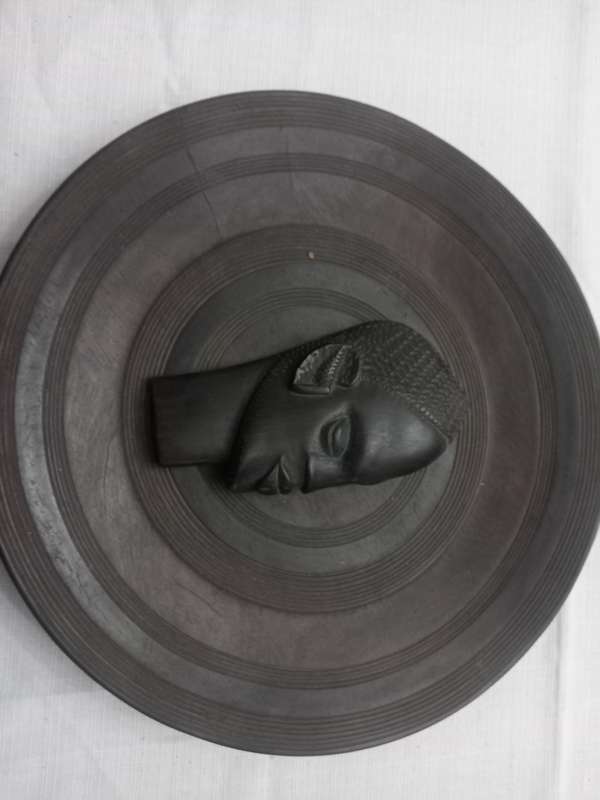 African vintage sculpture, hand carved