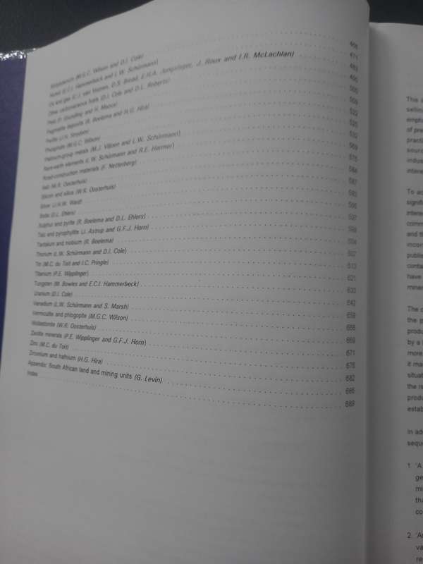 The Mineral Resources of South Africa