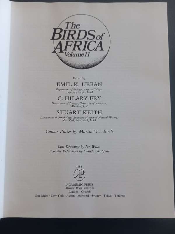 The Birds of Africa, Gamebirds to Pigeons - Volume 2