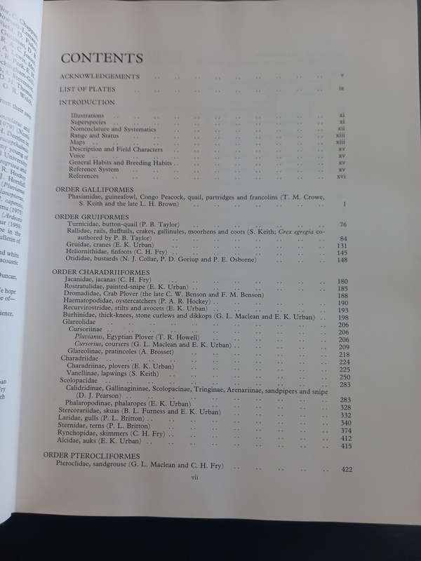 The Birds of Africa, Gamebirds to Pigeons - Volume 2