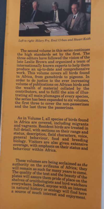 The Birds of Africa, Gamebirds to Pigeons - Volume 2