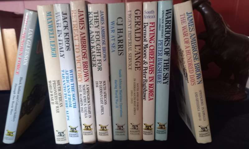 South Africans At War series, 10 of the 12 volumes