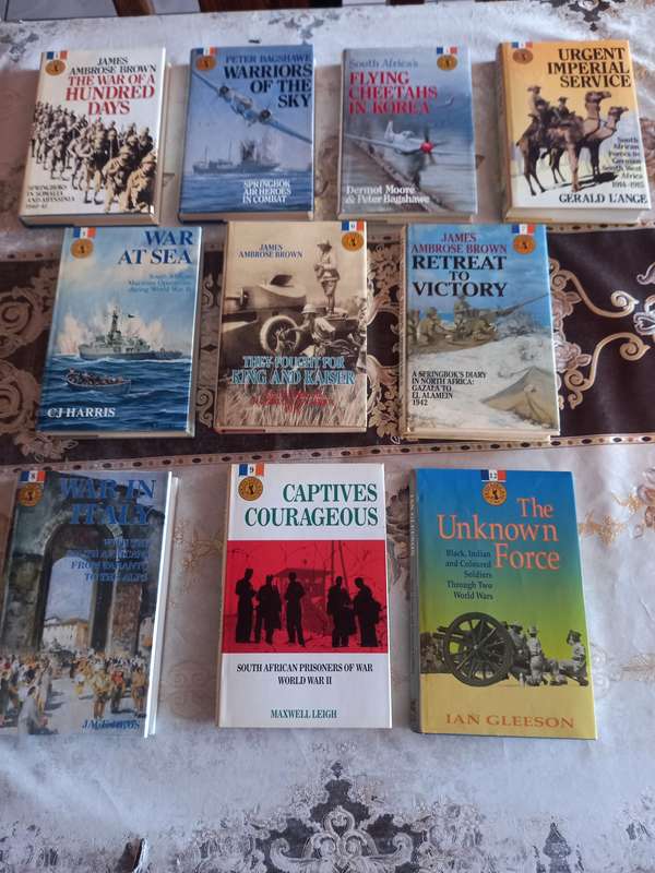South Africans At War series, 10 of the 12 volumes