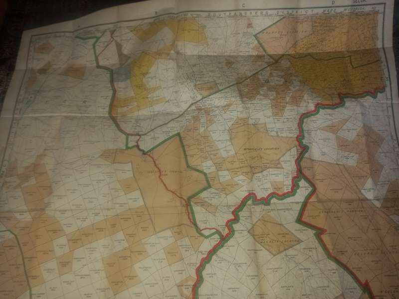 Geluk - map of the Union of South Africa Province of Transvaal map, 1911